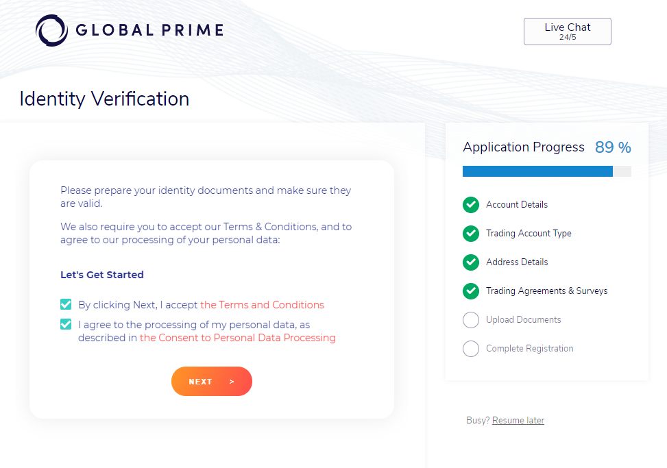 Global Prime commission discount